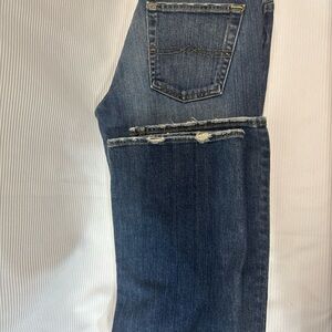 Lucky Brand Distressed Sundown Jeans Womens 6/28/31 Length Dark Wash Denim